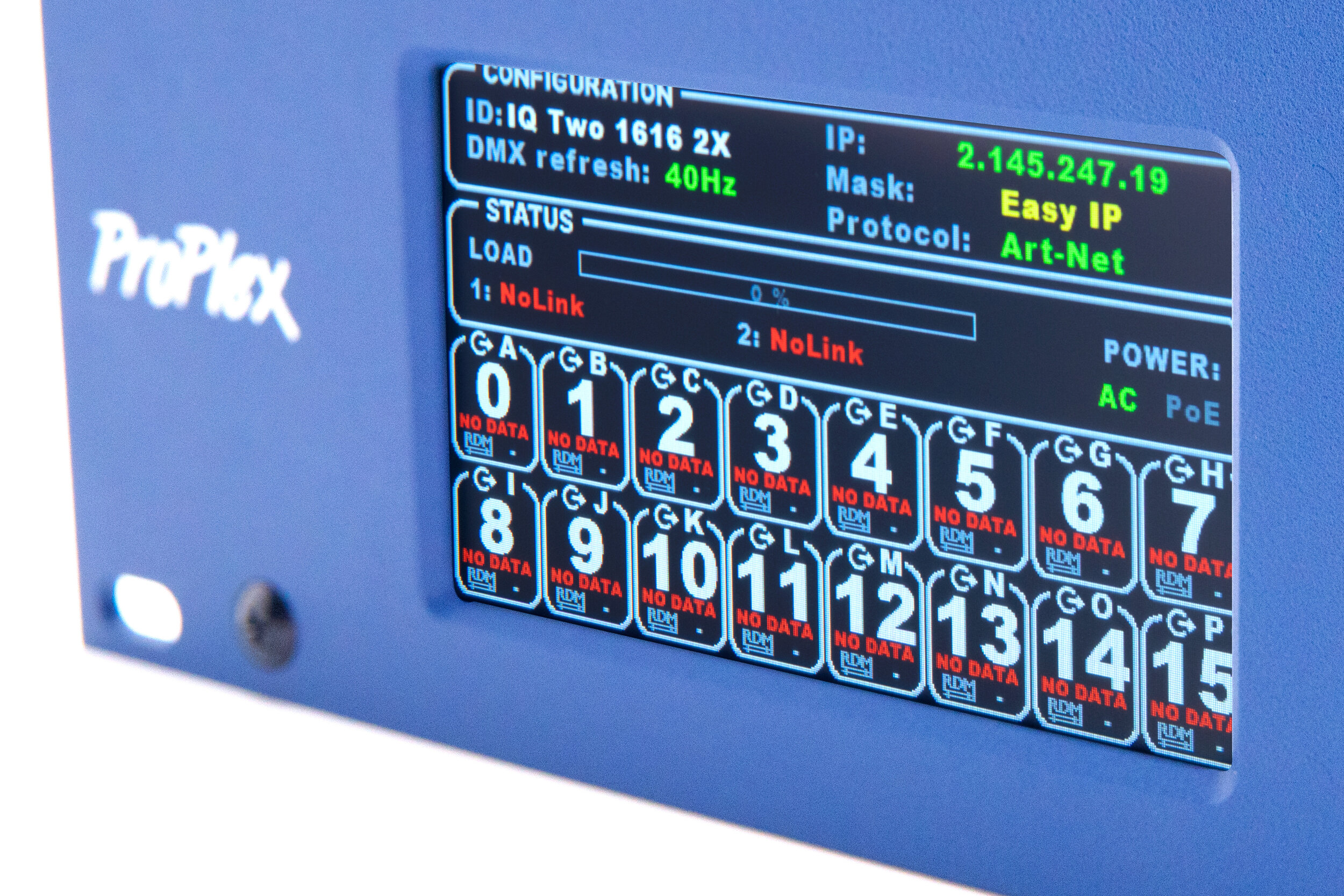 ProPlex IQ Two 1616 2x 16-Way Ethernet-DMX Node — ProPlex
